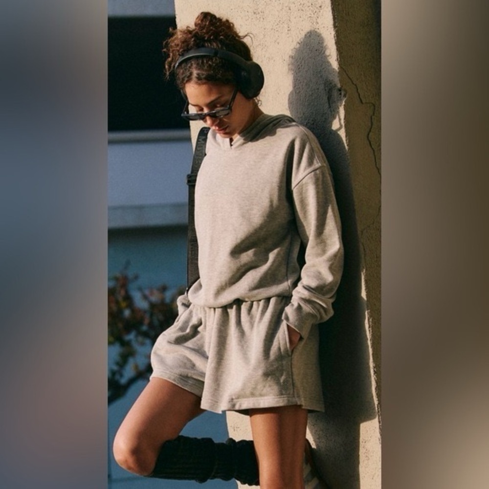 New Free People FP Movement Such A Flirt Romper grey